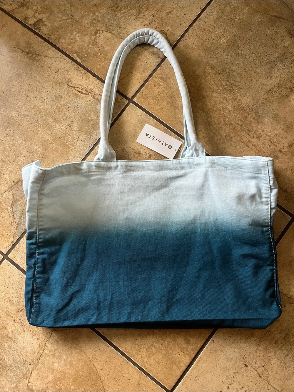 Athleta ombré canvas tote bag NWT - Picture 2 of 10